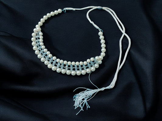 Beads Choker - White